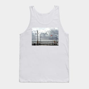 Bad weather sweeping over the Isle of Arran and Claonaig, Scotland Tank Top